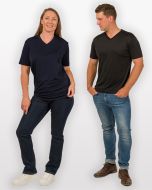 Silk V-neck T-Shirt
