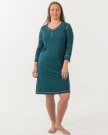Bamboo Sleepwear Separates - Long Sleeve Henley Nightie