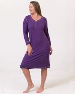 Bamboo Sleepwear Separates - Long Sleeve Henley Nightie