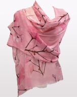 Cotton Modal Scarf with Garden Flowers