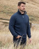 Noble Wilde Possum Merino Kepler Zip Neck Sweater