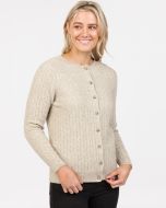 Native World Possum Merino Cable Cardigan