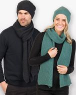 Native World Possum Merino Ribbed Slouch Beanie