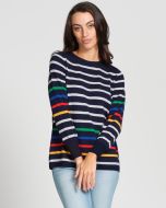 Optimum Merino Multi Stripe Sweater