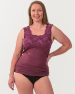 Superfine Merino Thermals - Allure Lace Singlet