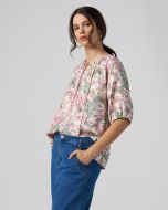 Madly Sweetly Petals Please Luxe Linen Blouse