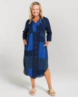 Blackstone Shades of Blue Shirt Dress