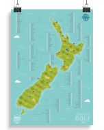 New Zealand Golf Course Scratch Map