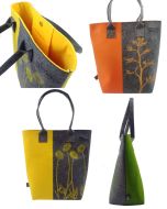 Jo Luping Ecofelt 2-Tone Tote Bags