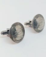 Reminted NZ Sixpence Cufflinks