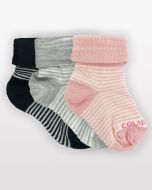 Striped Merino Baby Socks