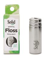 Plastic-free Dental Floss with Stainless Dispenser
