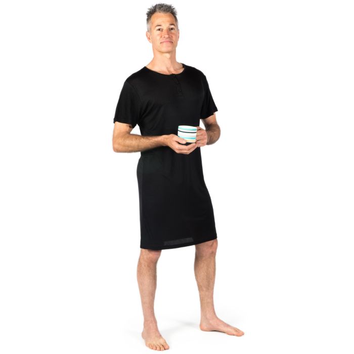 Mens silk nightshirt deals