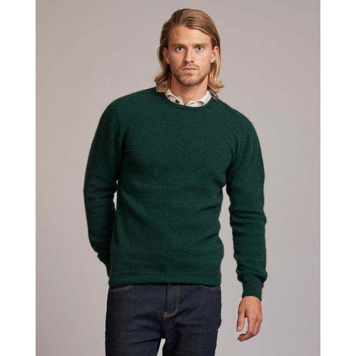 McDonald Possum Merino Men's Crew Neck Sweater - New Zealand