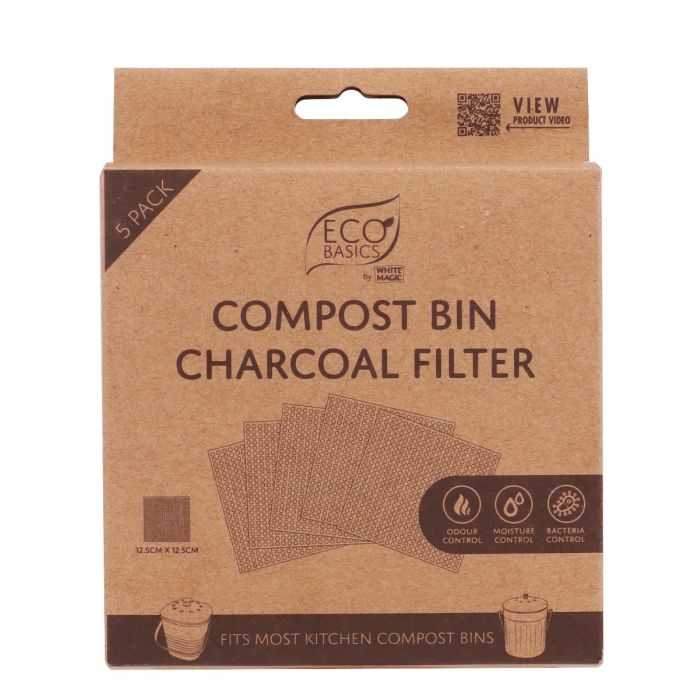 Eco Basics Compost Bin Charcoal Filter 5 Pack - New Zealand Nature