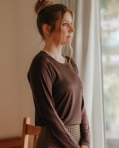 Silk Long Sleeve Top