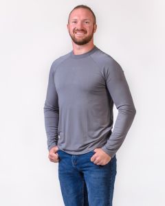 Bamboo Classic Men's Long Sleeve Top | Storm Grey only