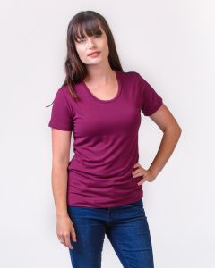 Bamboo Classic Women's T-Shirt Mulberry-L