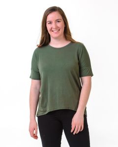 Bamboo Relaxed Fit Top Forest-L