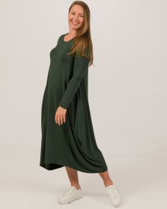 Bamboo Drapey Dress Sycamore-XL