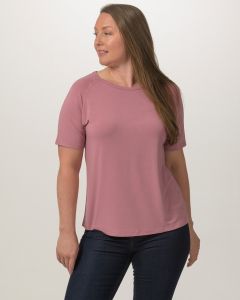Women's Relaxed Raglan T-Shirt Vintage Rose-M