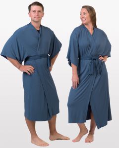 Bamboo Kimono Robe Ensign Blue-XL-XXL