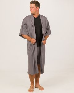Bamboo Kimono Robe Storm Grey-S-M-L