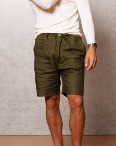 Noble Wilde Linen Men's Shorts Pesto-M