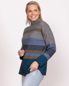 Noble Wilde Possum Merino Lizzie Striped Sweater