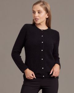 McDonald Possum Merino Crystal Button Cardigan