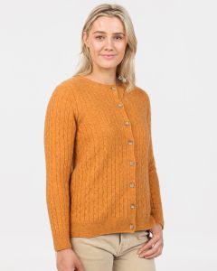 Native World Possum Merino Cable Cardigan