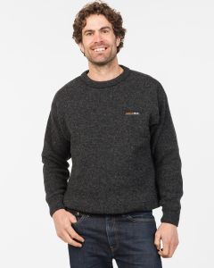 Men's Possum & Wool Double Layer Crew Neck Sweater