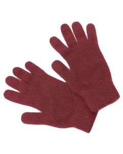 Possum Merino Classic Gloves Berry-M