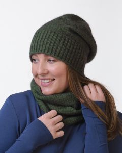 Noble Wilde Possum Merino Moss Slouch Beanie