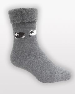 Possum Merino Bed Socks Pebble-OS