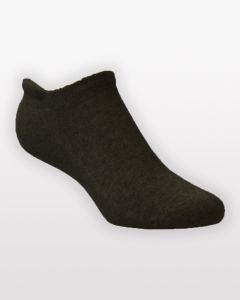 Possum Merino Slipper Liner Socks Black-M-L