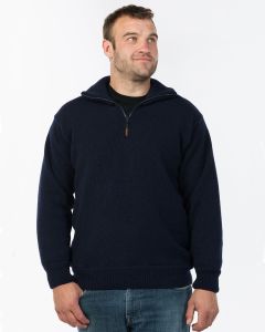Wool Windbreaker Sweater -L