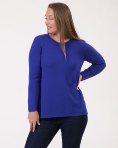 Optimum Merino Round Neck Sweater Spectrum Blue-12