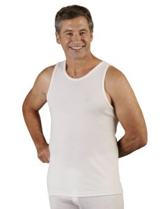 Superfine Merino Thermals - Men's Singlet White-XL