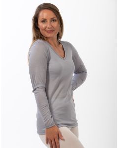 Ultrafine Merino Thermals - Long Sleeve Top Armani Grey-XL