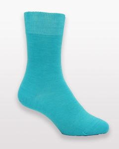 Pure Merino Cashmere Socks Atoll Blue-S