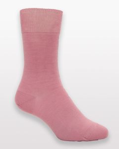 Pure Merino Cashmere Socks Pink-S