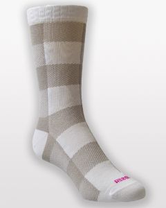 Merino Tartan Socks Oatmeal-M