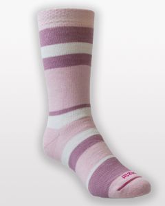 Merino Daily Stride Cushion Stripe Socks Pink-S