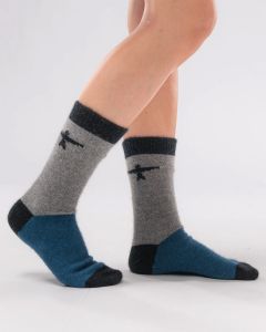 Untouched World™ Possum Merino Colour Block Socks