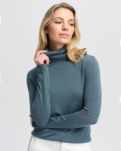 Untouched World Merino Pip Sweater Bluestone-XL