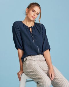 Madly Sweetly Luxe Linen Blouse