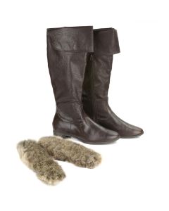Possum Fur Boot Liners Natural-L