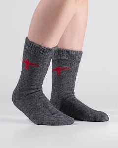 Untouched Worldâ„¢ Possum Merino Kite Socks Grey-M