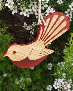 NZ Bird Hanging Decoration Fantail